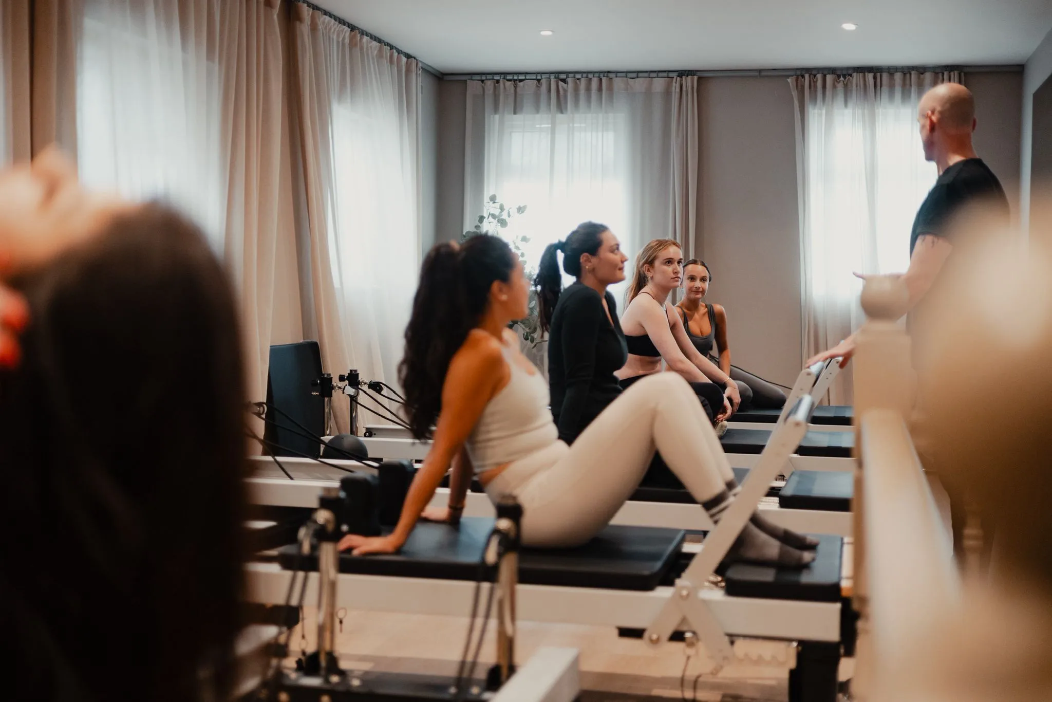 Small-group reformer Pilates class at Body by Me Cockfosters